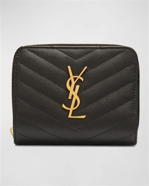 ysl logos zip around wallet the real real|ysl wallets.